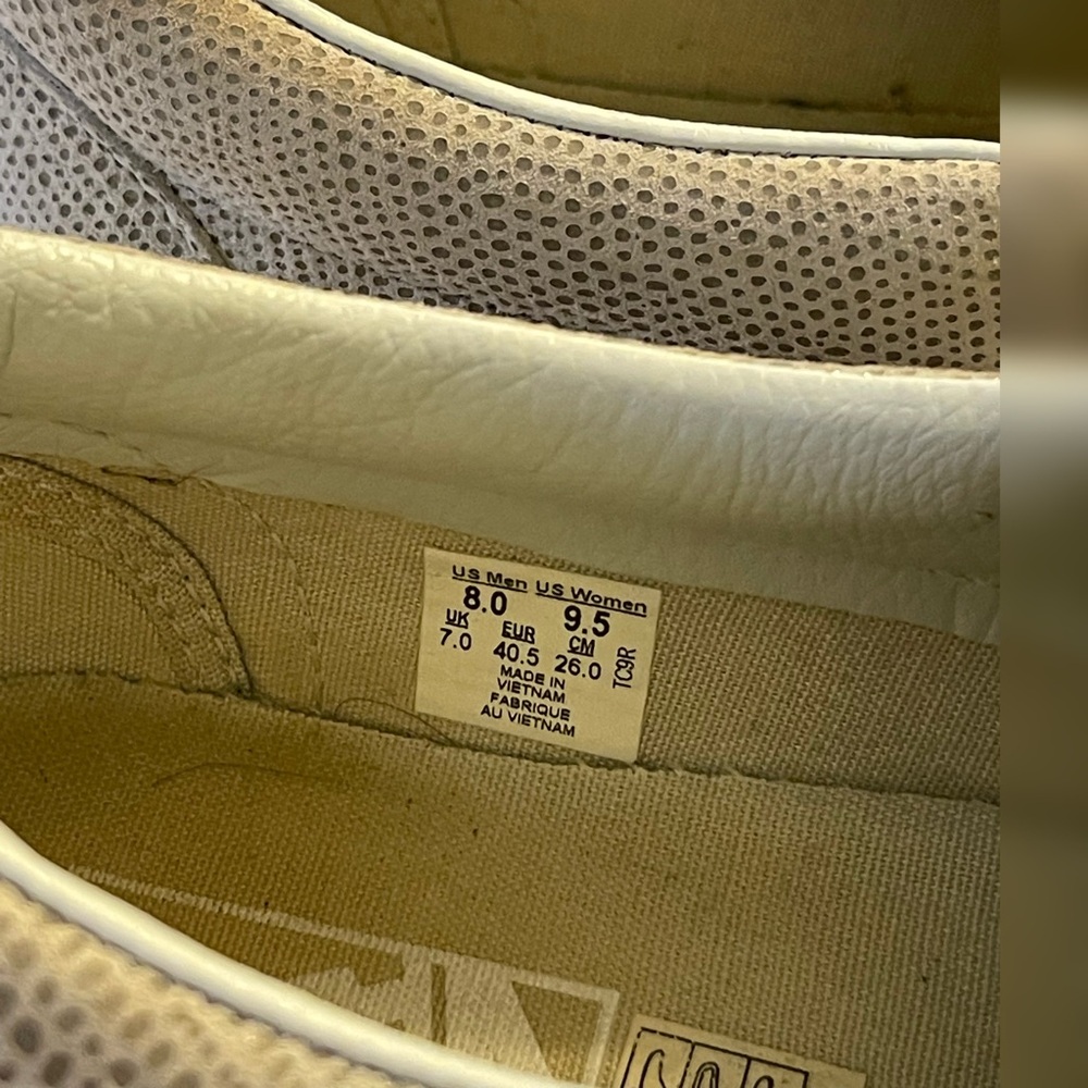 VANS CLASSIC SLIP-ON (PEBBLE SNAKE) in Glacier Gray M 8 W 9.5 READ! - Picture 5 of 5